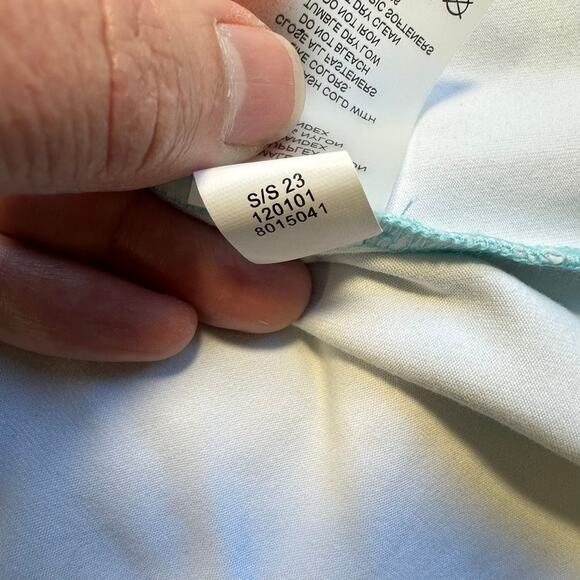 Title Nine Cirque De La Vie Dress Sugar Pine Blue White Small - Picture 11 of 14